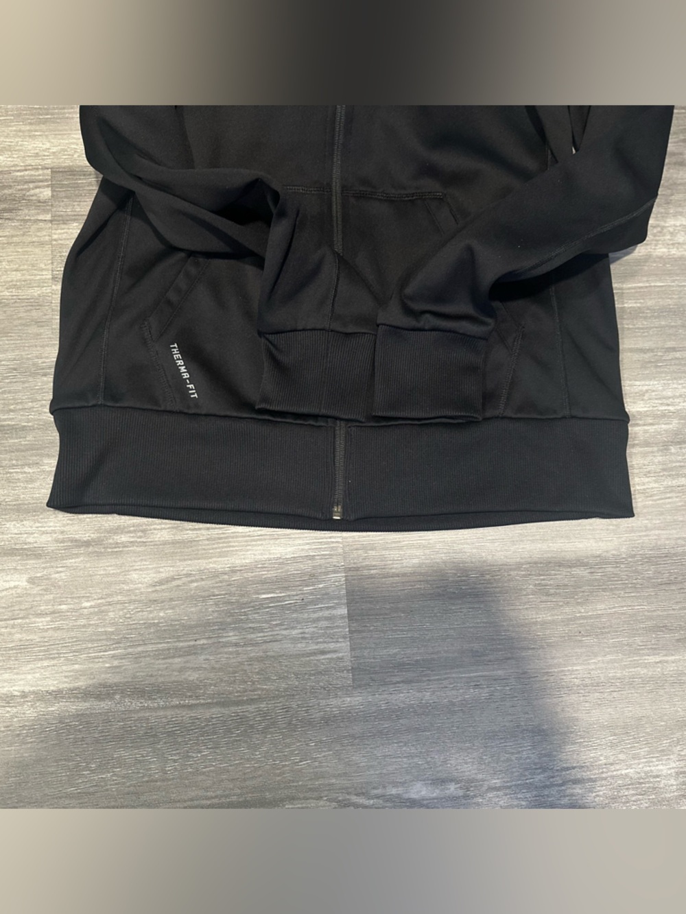 Nike Therma-Fit University of Iowa Hawkeyes Black Zip Up Hoodie Medium - Picture 6 of 8